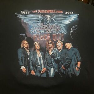 Aerosmith 2024 The Farewell Tour Peace Out 2XL Shirt